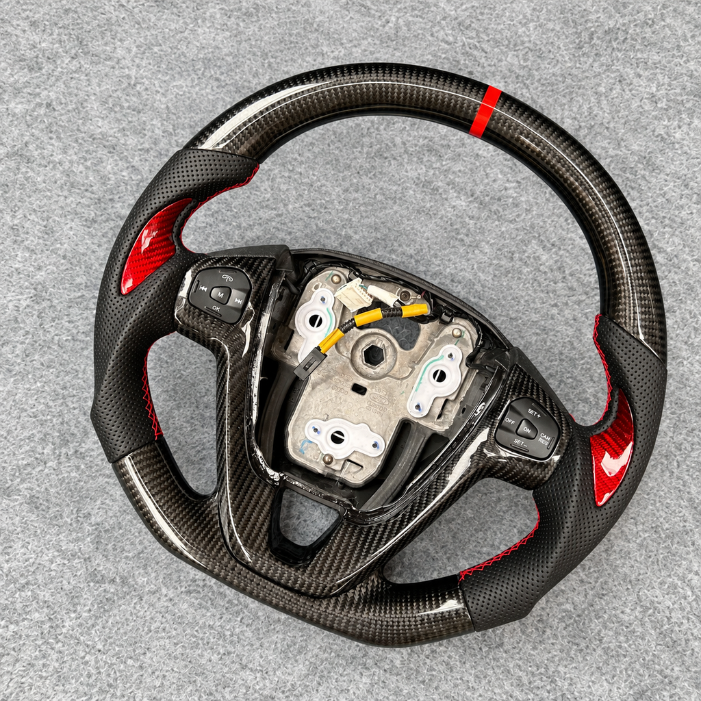 Custom Carbon Fiber Steering Wheel fits Ford 2014-2019 Fiesta ST