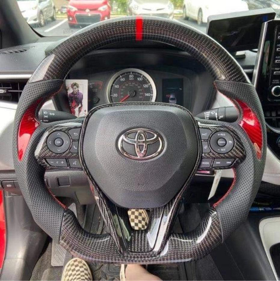 Carbon Fiber Steering Wheel fits Toyota Corolla / RAV4 2019-2026