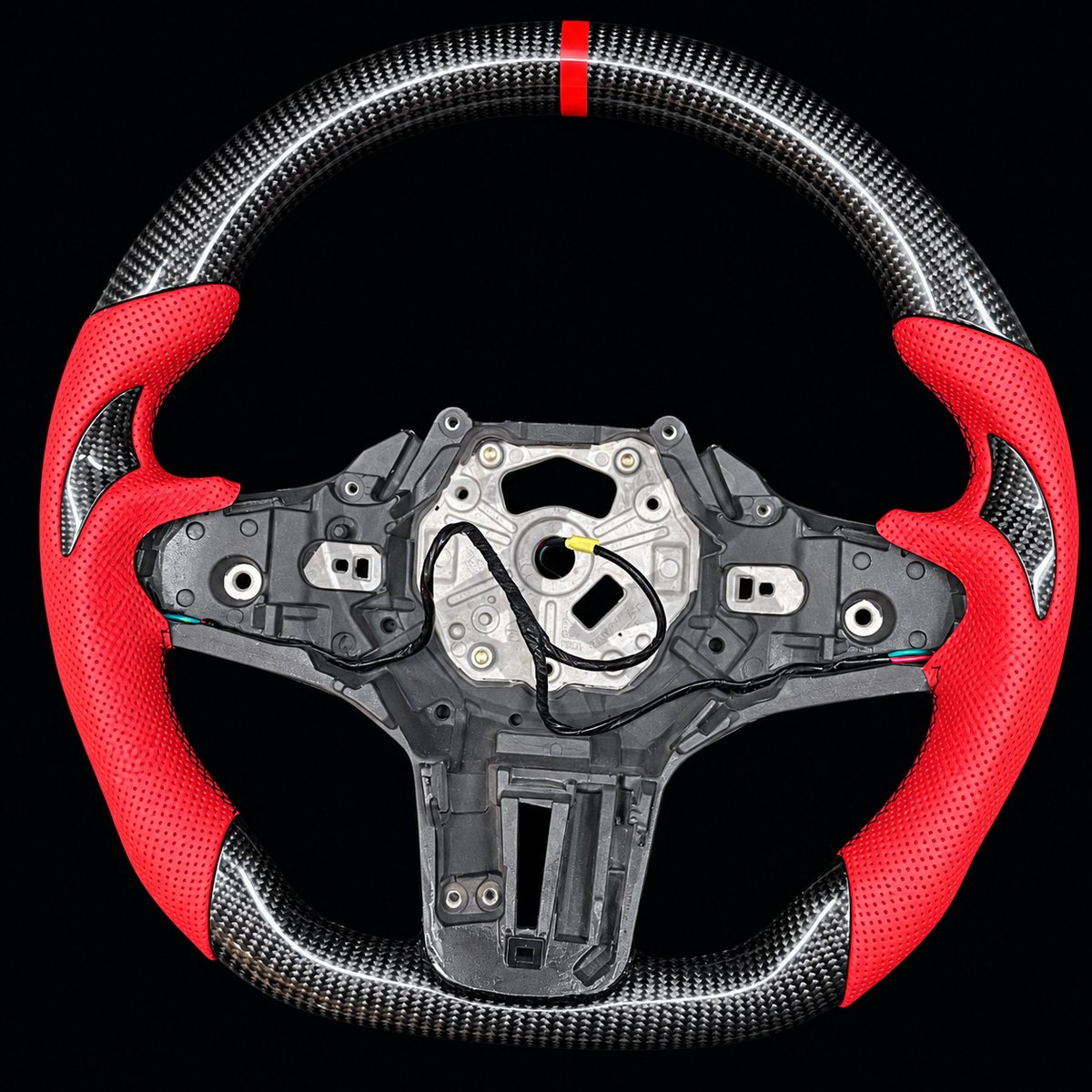 Carbon Fiber Steering Wheel fits BMW 5 series G30 G31 G38 / 6 series G32 / 7 series G11 G12 / 8 series G14 G15 G16 / X3 G01 / X4 G02 / X5 G05 / X6 G06 / X7 G07 / X3M X5M / M5 F90 / M8 F91 F92 F93 / Z4 G29