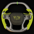 Matte Honeycomb Carbon Fiber Steering Wheel Fits Chevrolet Silverado / GMC Sierra 2019-2026