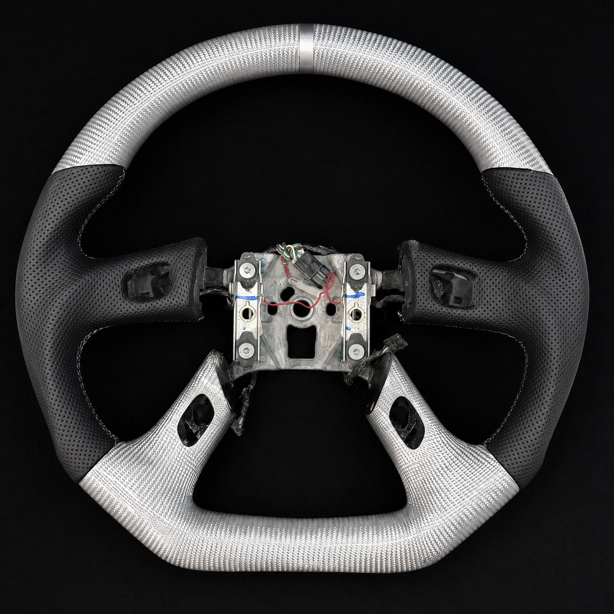 White Carbon Fiber Steering Wheel Fits 2002-2009 GMC Envoy