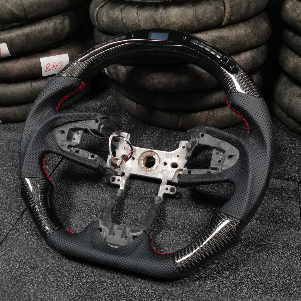 3-Spoke LED Carbon Fiber Steering Wheel for Honda 10th Gen Accord / Insight 2018-2022