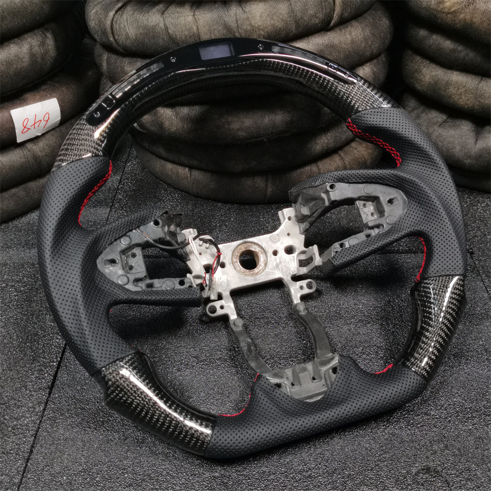 3-Spoke LED Carbon Fiber Steering Wheel for Honda 10th Gen Accord / Insight 2018-2022