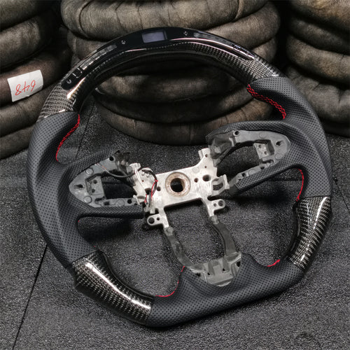 3-Spoke LED Carbon Fiber Steering Wheel for Honda 10th Gen Accord / Insight 2018-2022