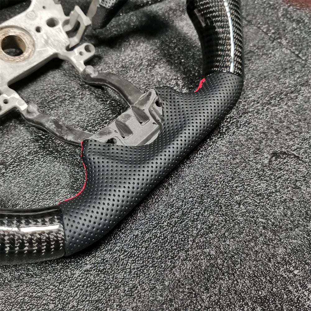 3-Spoke LED Carbon Fiber Steering Wheel for Honda 10th Gen Accord / Insight 2018-2022