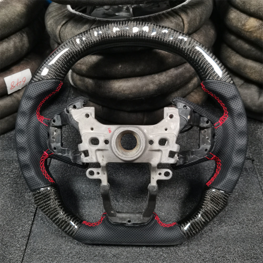 3-Spoke LED Carbon Fiber Steering Wheel for Honda 10th Gen Accord / Insight 2018-2022