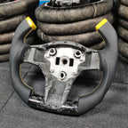 F1 Style Forged Carbon Fiber Steering Wheel for Tesla Model 3 / Model Y