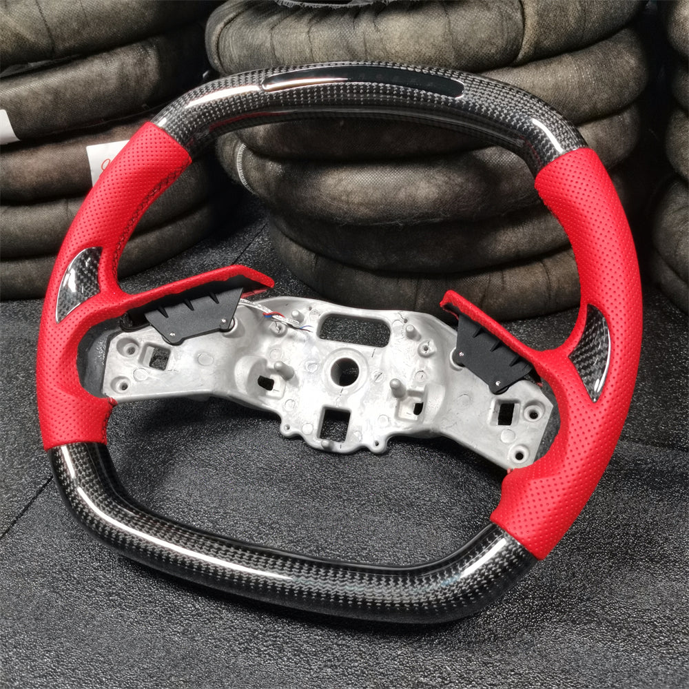 LED Carbon Fiber Steering Wheel fits Corvette C8 2020-2026