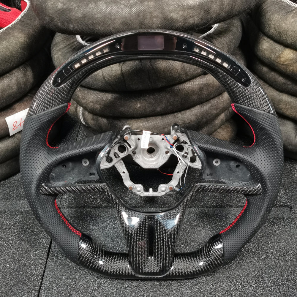 Custom LED Carbon Fiber Steering Wheel fits Nissan 2017-2025 GTR