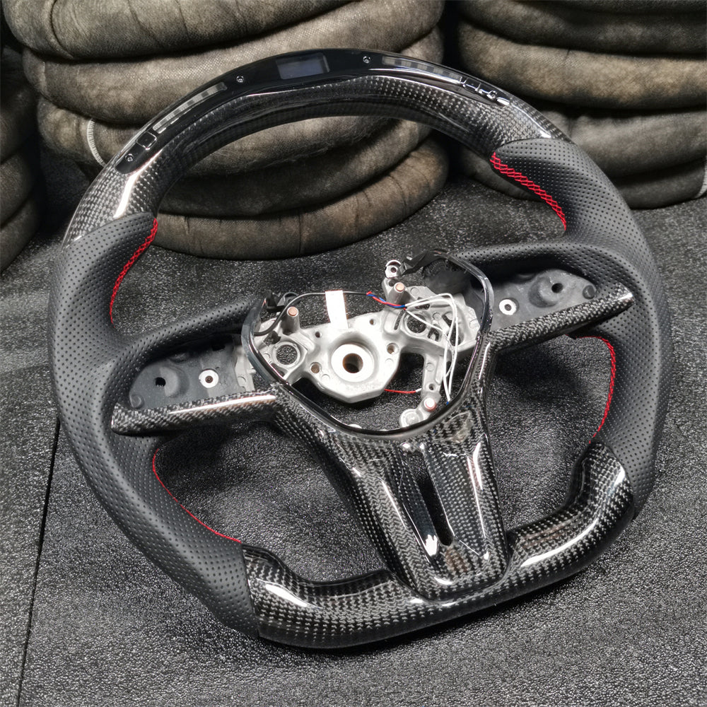 Custom LED Carbon Fiber Steering Wheel fits Nissan 2017-2025 GTR