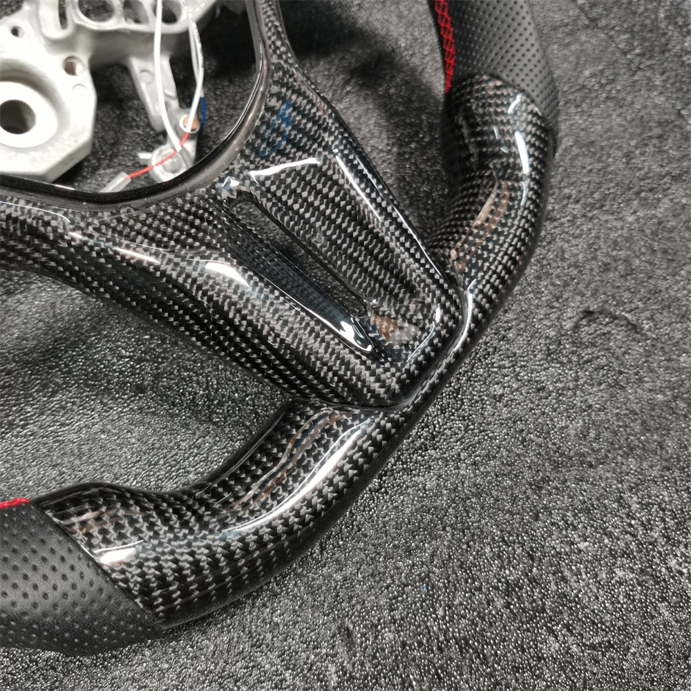 Custom LED Carbon Fiber Steering Wheel fits Nissan 2017-2025 GTR