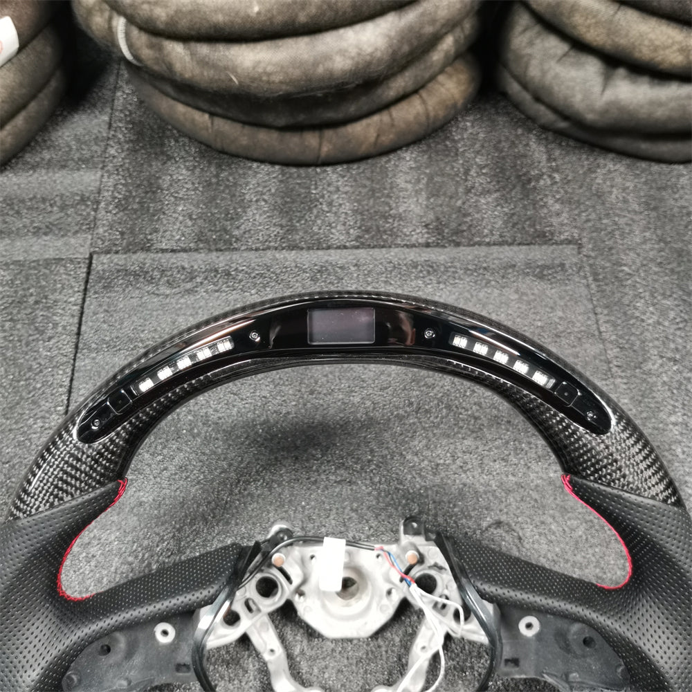 Custom LED Carbon Fiber Steering Wheel fits Nissan 2017-2025 GTR