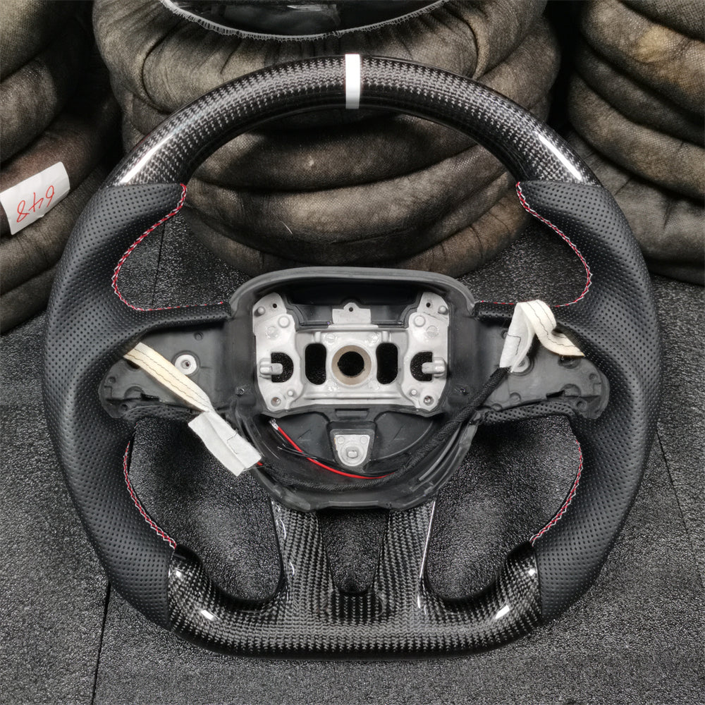 Carbon Fiber Steering Wheel Fits Dodge 2016-2023 Charger / 2015-2023 Challenger / 2014-2023 Durango