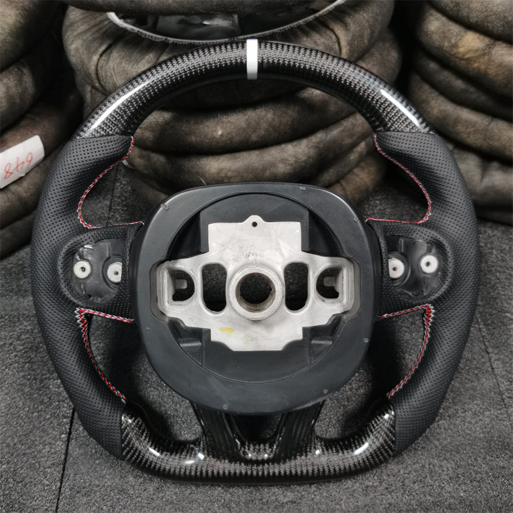 Carbon Fiber Steering Wheel Fits Dodge 2016-2023 Charger / 2015-2023 Challenger / 2014-2023 Durango