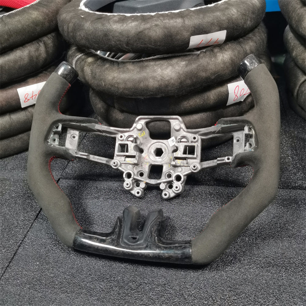 F1 Style Carbon Fiber Steering Wheel fits Ford Mustang 2018-2023