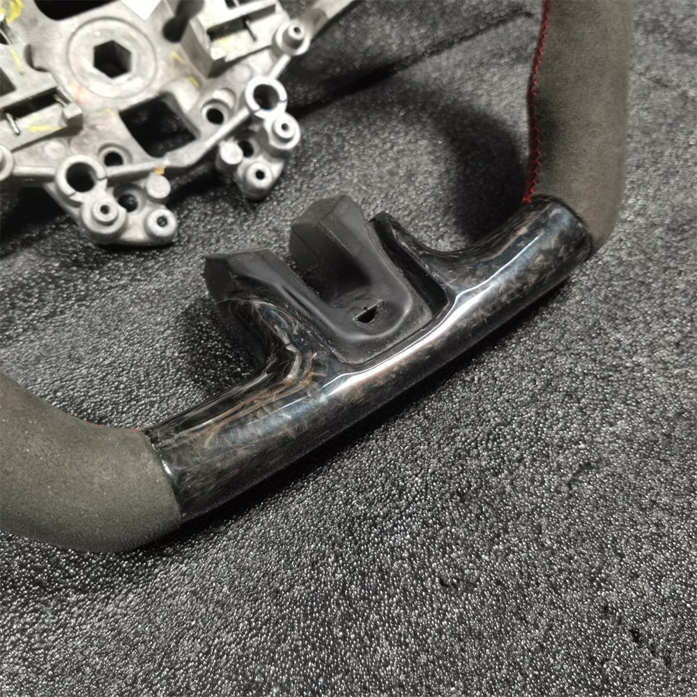 F1 Style Carbon Fiber Steering Wheel fits Ford Mustang 2018-2023