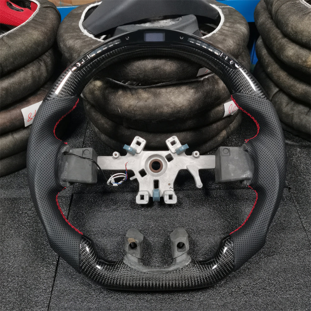 LED Carbon Fiber Steering Wheel fits 2012-2018 Dodge Ram 1500 2500 3500