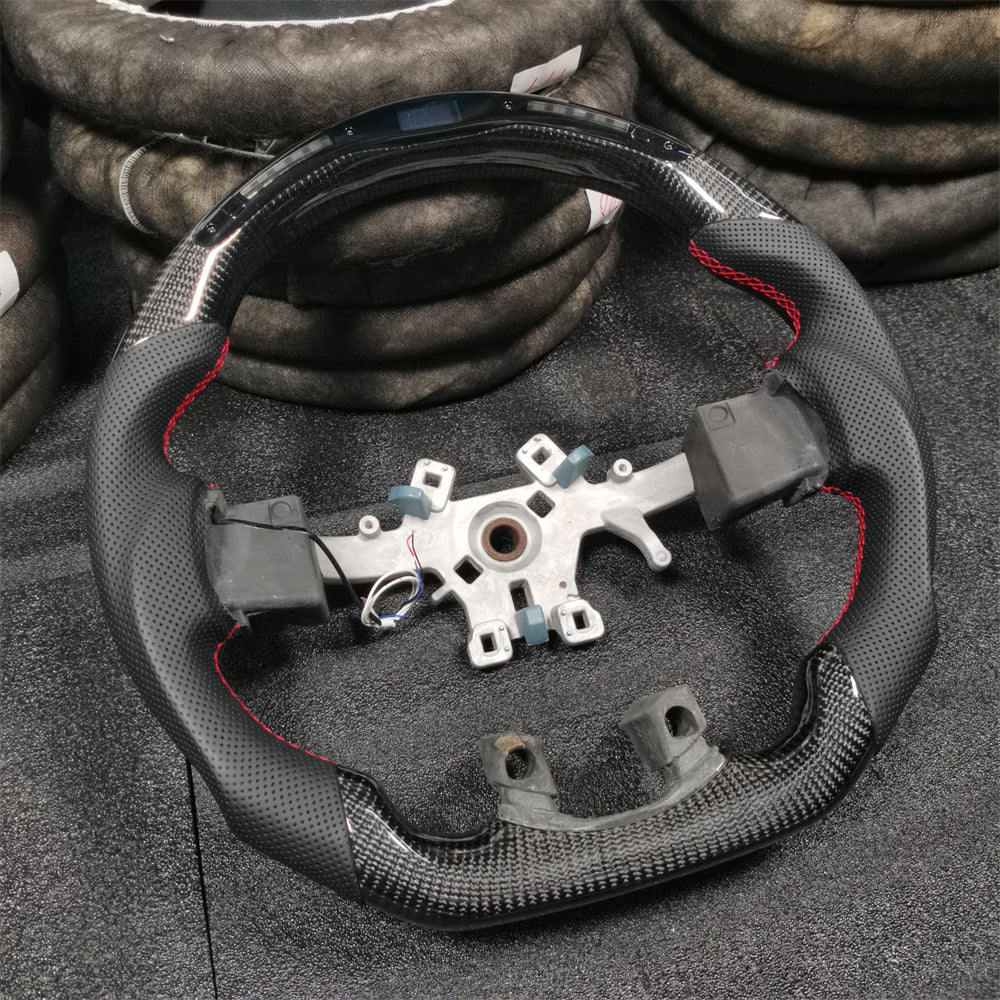 LED Carbon Fiber Steering Wheel fits 2012-2018 Dodge Ram 1500 2500 3500