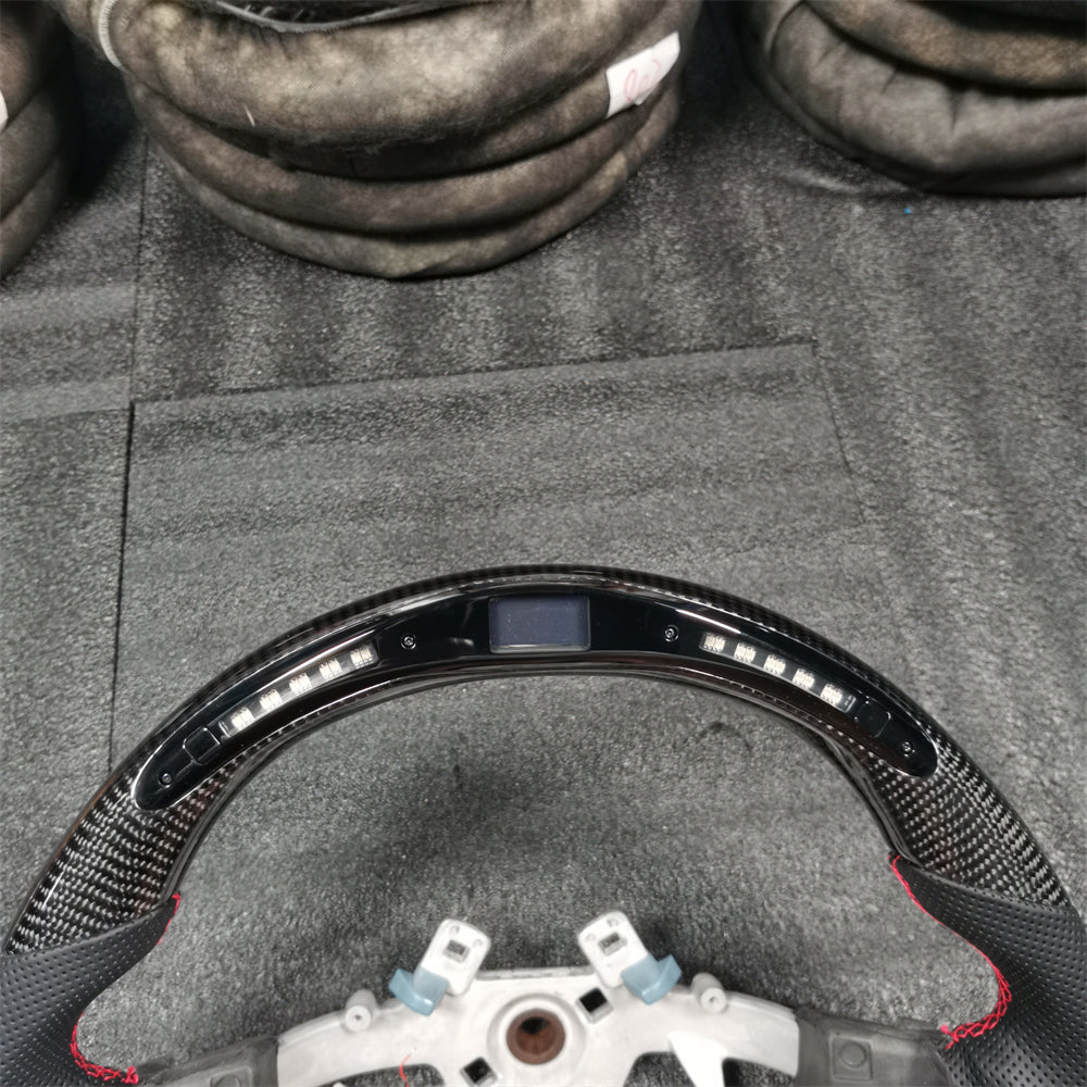 LED Carbon Fiber Steering Wheel fits 2012-2018 Dodge Ram 1500 2500 3500