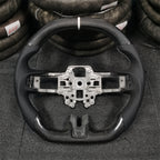 Flat Top Flat Bottom Carbon Fiber Steering Wheel fits Ford Mustang 2018-2023