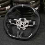 Flat Top Flat Bottom Carbon Fiber Steering Wheel fits Ford Mustang 2018-2023