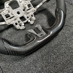 Flat Top Flat Bottom Carbon Fiber Steering Wheel fits Ford Mustang 2018-2023