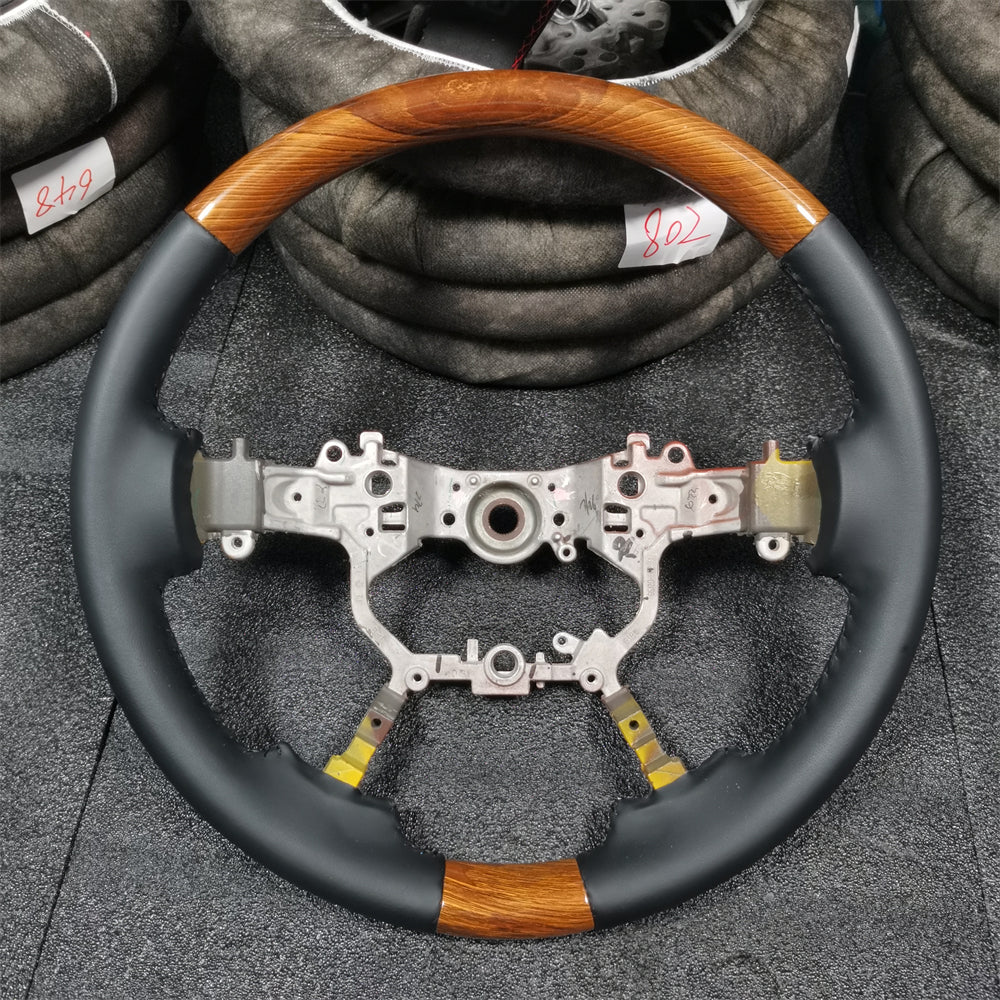 Custom Wood Steering Wheel for Toyota 2018-2022 Prado