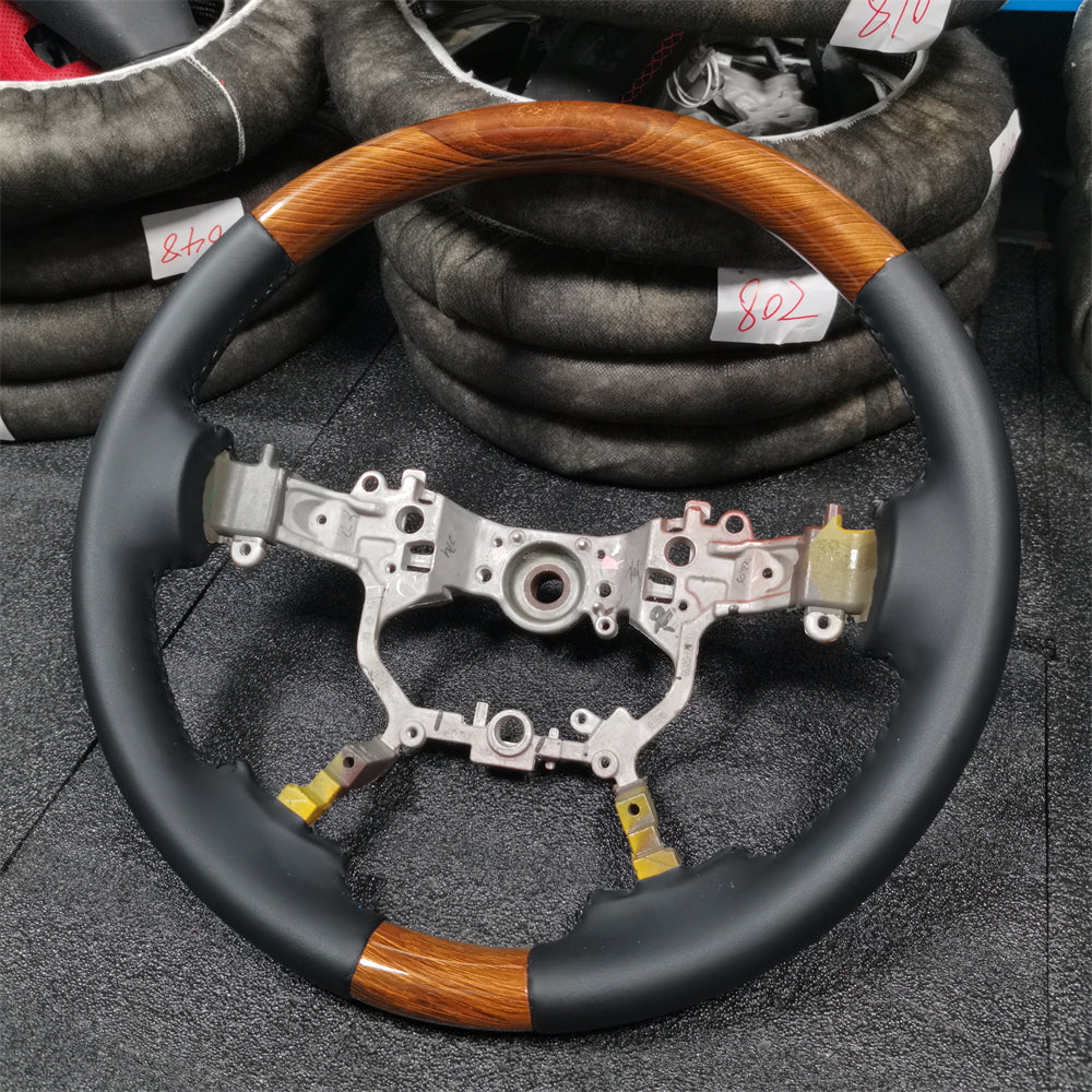 Custom Wood Steering Wheel for Toyota 2018-2022 Prado