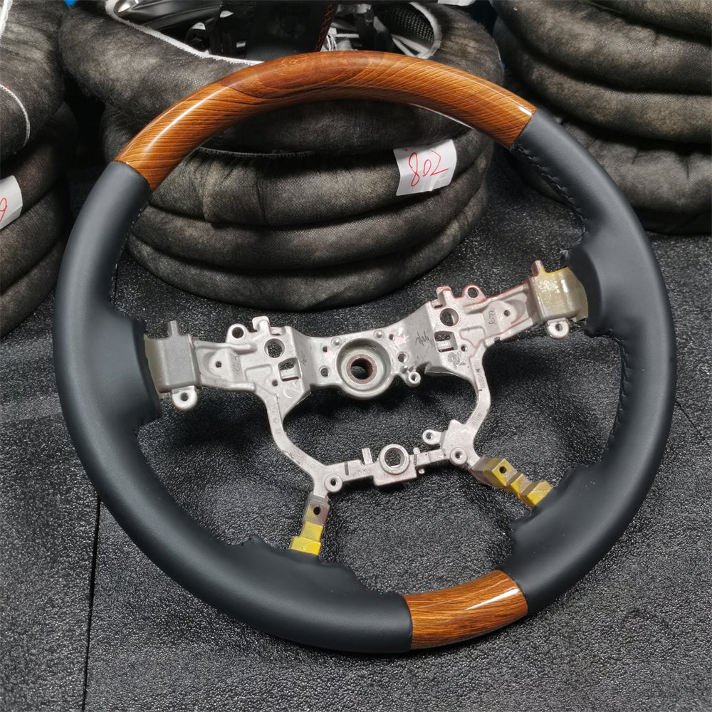 Custom Wood Steering Wheel for Toyota 2018-2022 Prado