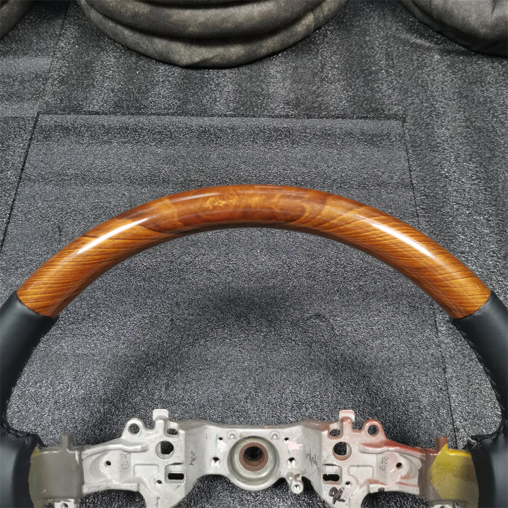 Custom Wood Steering Wheel for Toyota 2018-2022 Prado