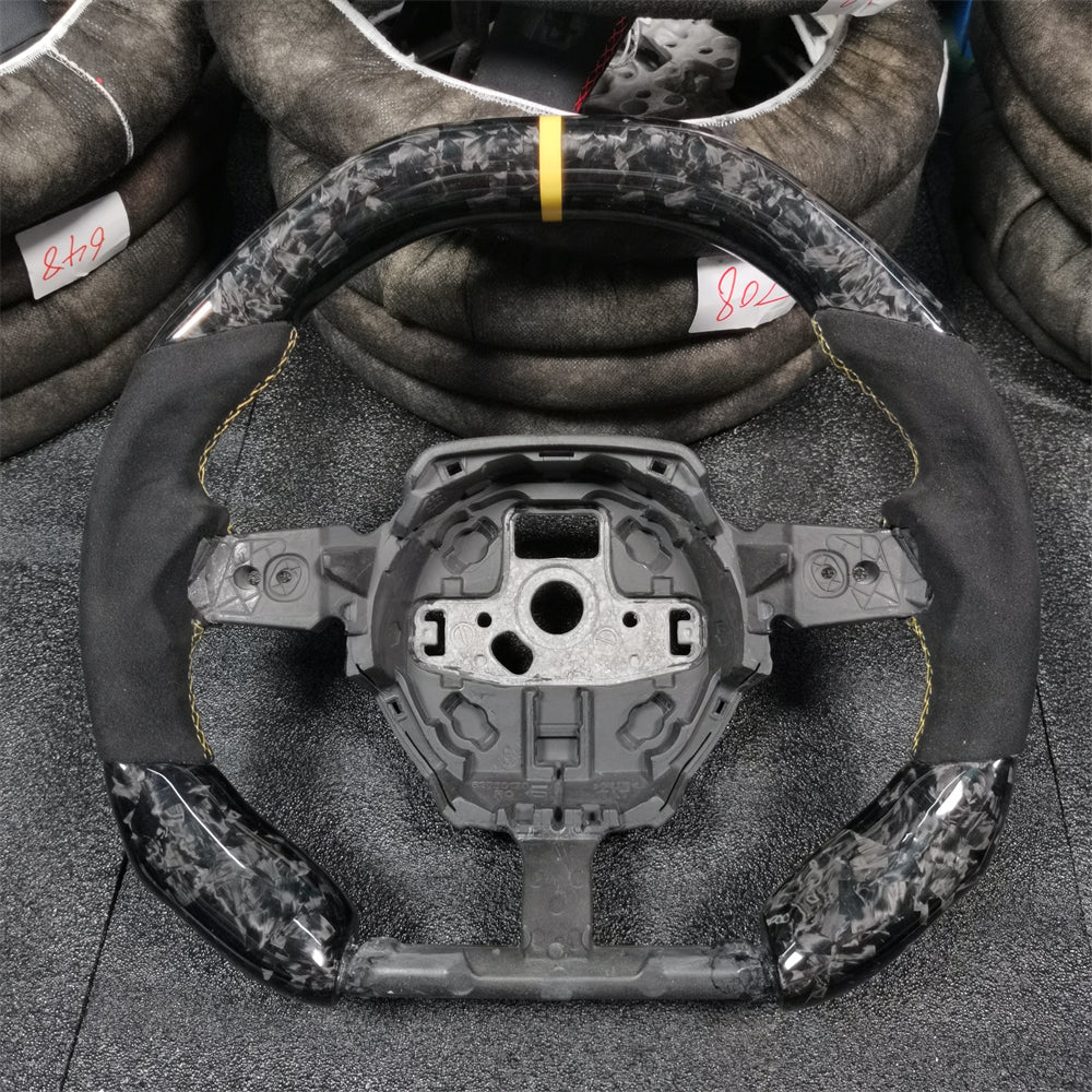 Forge Carbon Fiber Steering Wheel Fits Lamborghini 2015-2024 Huracan