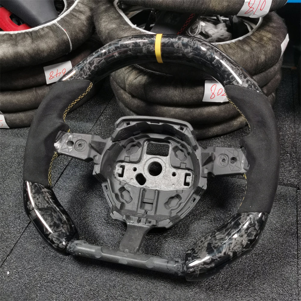 Forge Carbon Fiber Steering Wheel Fits Lamborghini 2015-2024 Huracan
