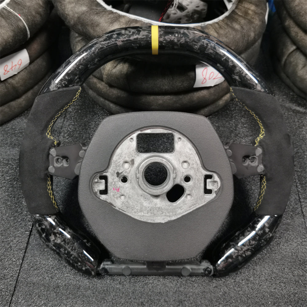 Forge Carbon Fiber Steering Wheel Fits Lamborghini 2015-2024 Huracan