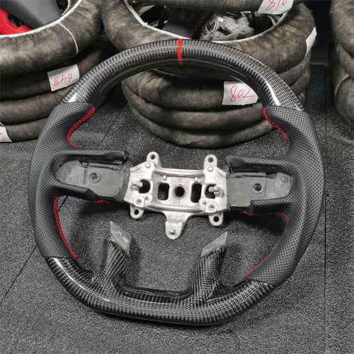 Custom Carbon Fiber Steering Wheel fits 2019-2025 Dodge Ram 1500 2500 3500
