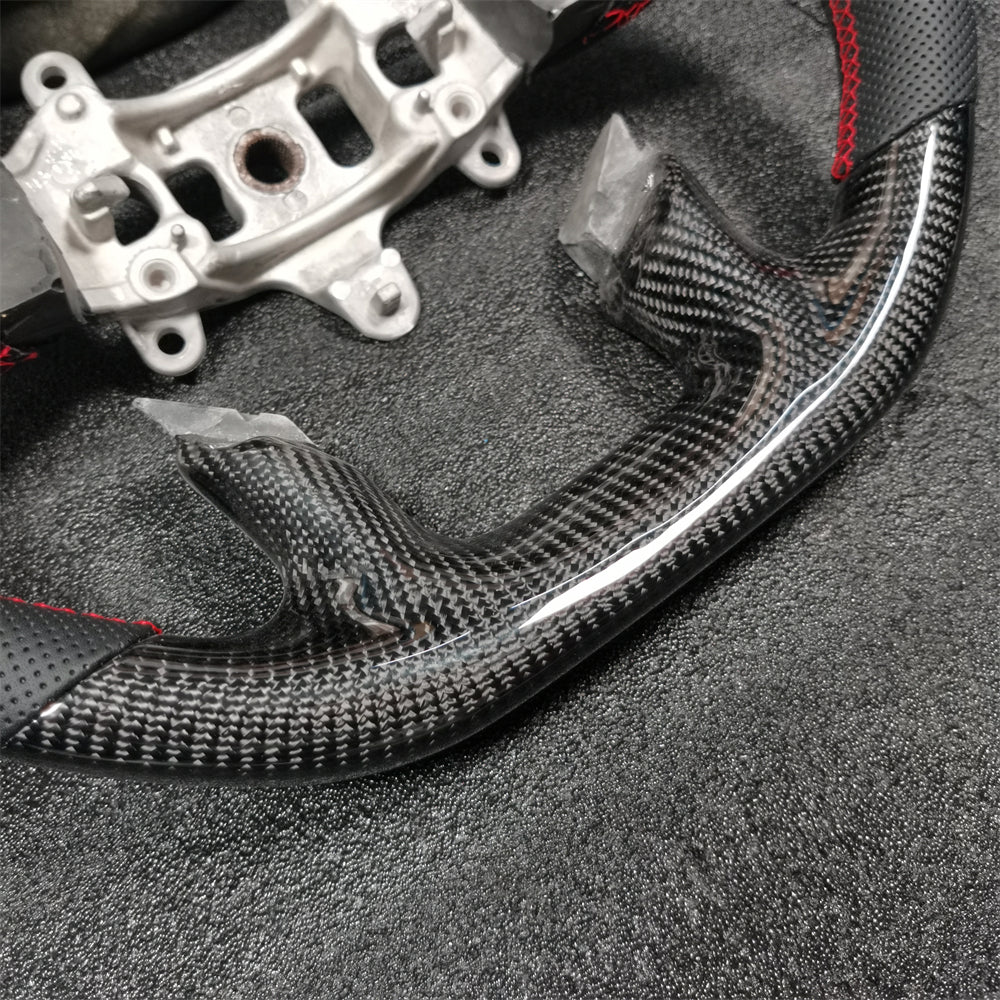 Custom Carbon Fiber Steering Wheel fits 2019-2025 Dodge Ram 1500 2500 3500