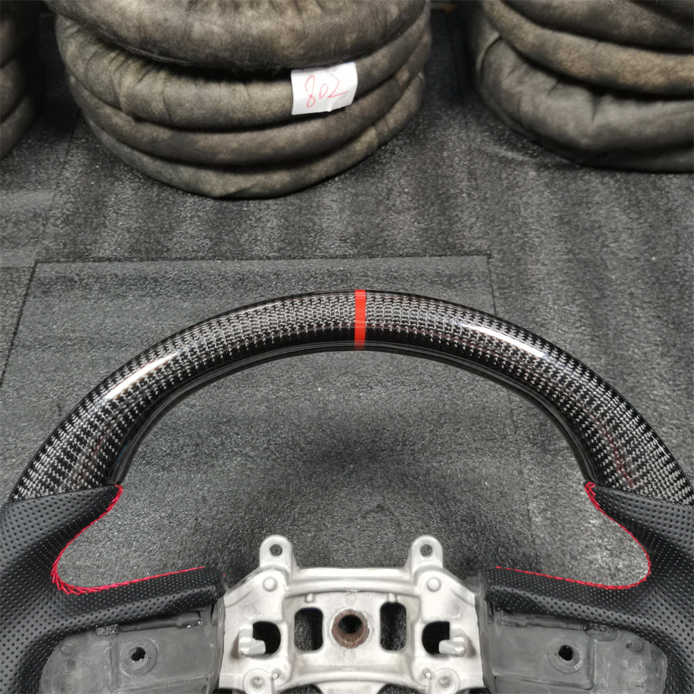Custom Carbon Fiber Steering Wheel fits 2019-2025 Dodge Ram 1500 2500 3500