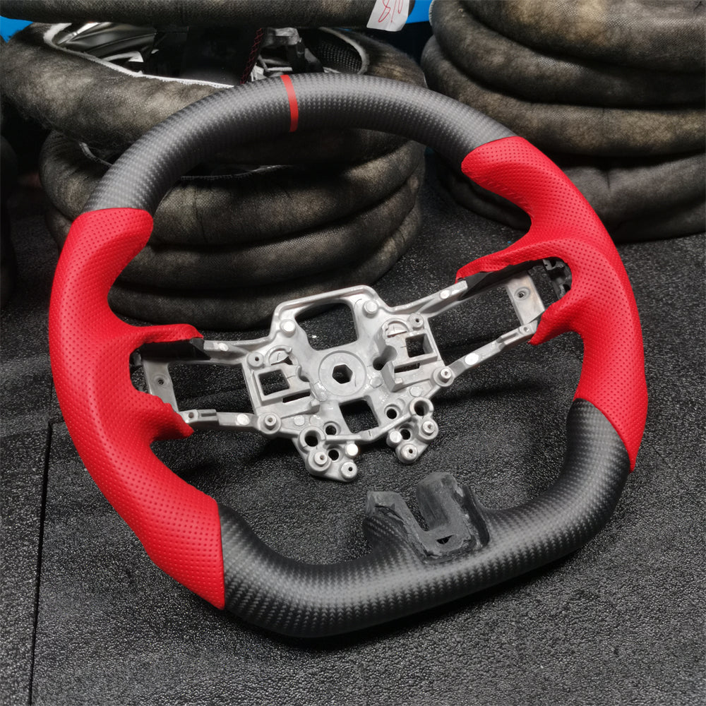 Matte Carbon Fiber Steering Wheel | fits 2015-2017 Ford Mustang