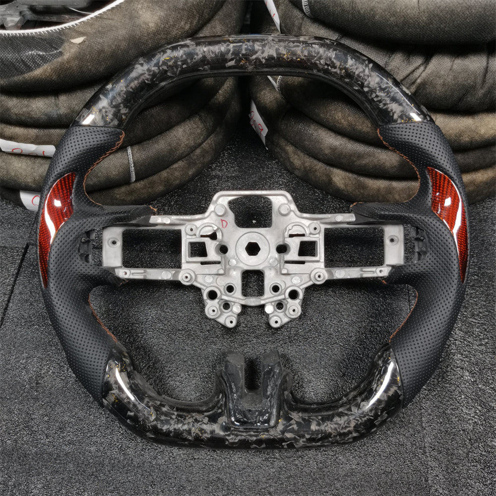 Forged Carbon Fiber Steering Wheel for Ford Mustang S550 2018-2023