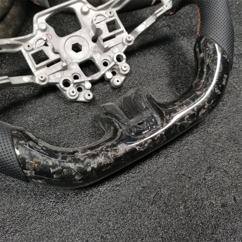 Forged Carbon Fiber Steering Wheel for Ford Mustang S550 2018-2023