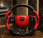 Honda Civic 2016-2021 Forged Carbon Fiber Steering Wheel Custom Fit 10th Gen