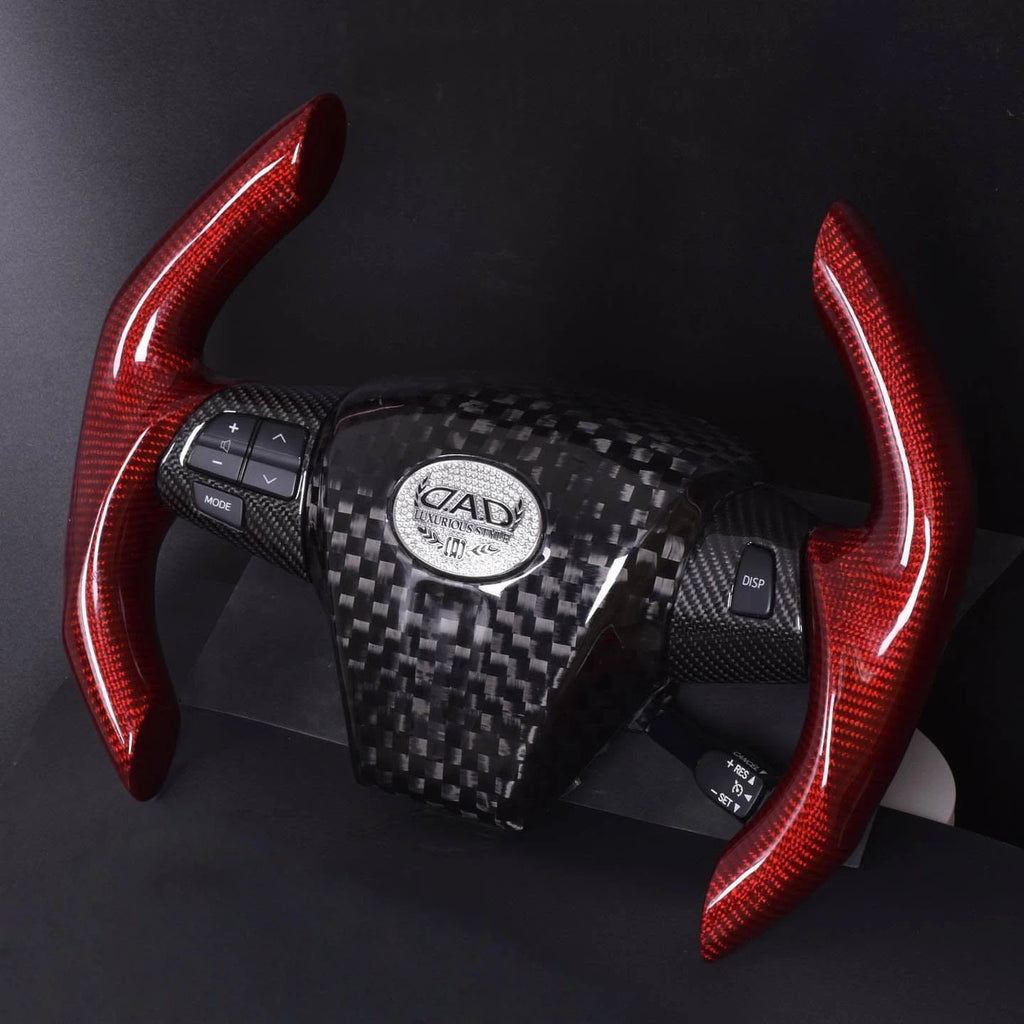 F1 Style Carbon Fiber Steering Wheel For 2009-2014 Toyota Highlander 2nd Gen Toyota Wish (AE20)