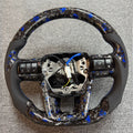 Blue Forged Carbon Fiber Steering Wheel Fits Toyota Hilux GR, Corolla, Camry, Fortuner, GT86, LC200, LC300