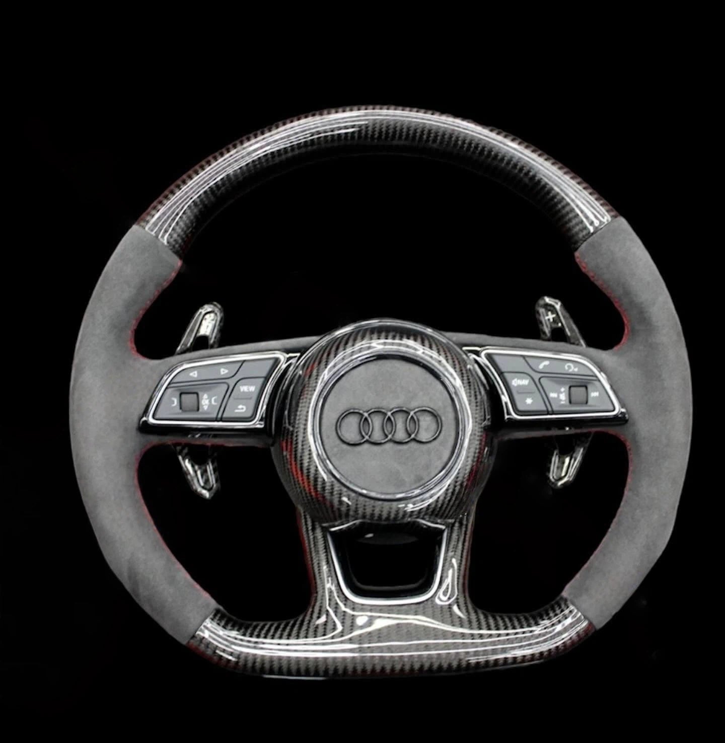 Custom Carbon Fiber Steering Wheel for 2017+ Audi 8V B9 A3 S3 RS3 A4 S4 A5 S5 RS5