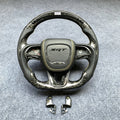 LED Forged Carbon Fiber Steering Wheel Fits 2016-2023 Dodge Charger
