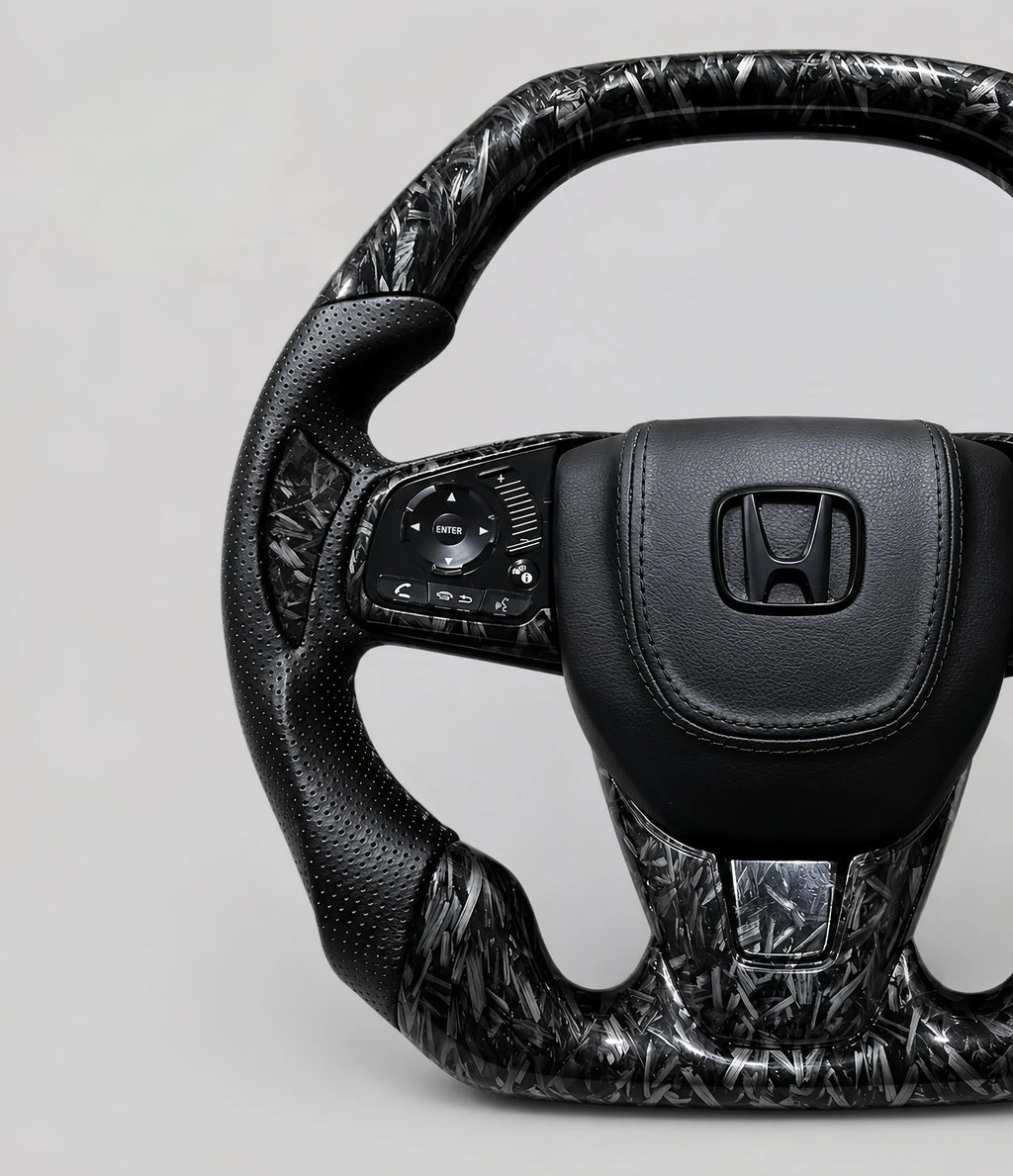 Forged Carbon Fiber Steering Wheel Fits Honda Civic 10th Gen 2016-2021