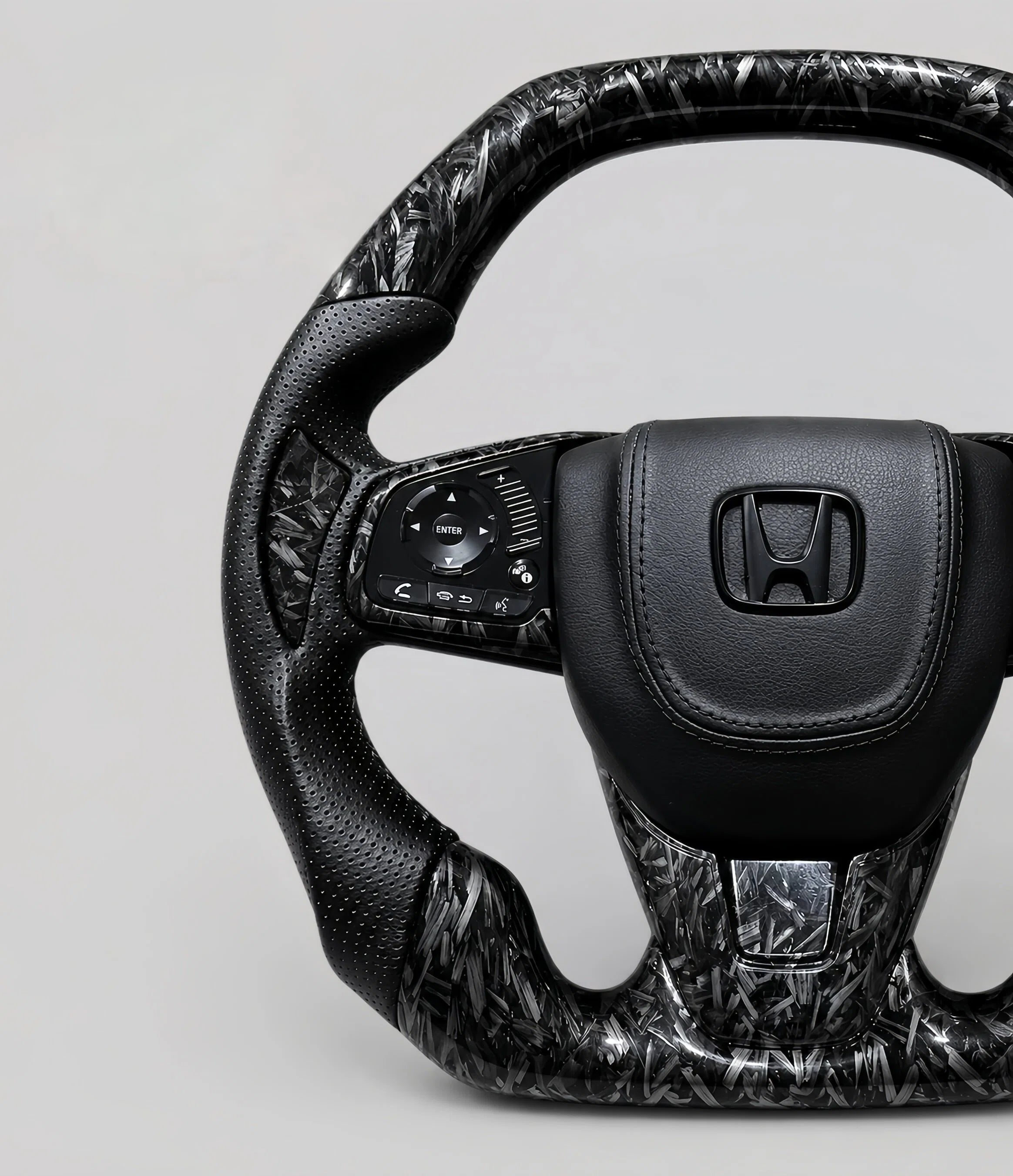 Forged Carbon Fiber Steering Wheel Fits Honda Civic 10th Gen 2016-2021