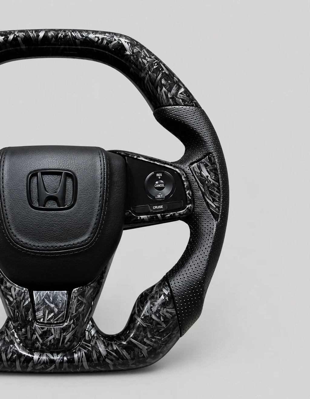 Forged Carbon Fiber Steering Wheel Fits Honda Civic 10th Gen 2016-2021