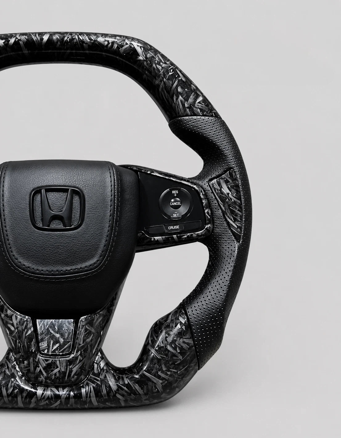 Forged Carbon Fiber Steering Wheel Fits Honda Civic 10th Gen 2016-2021