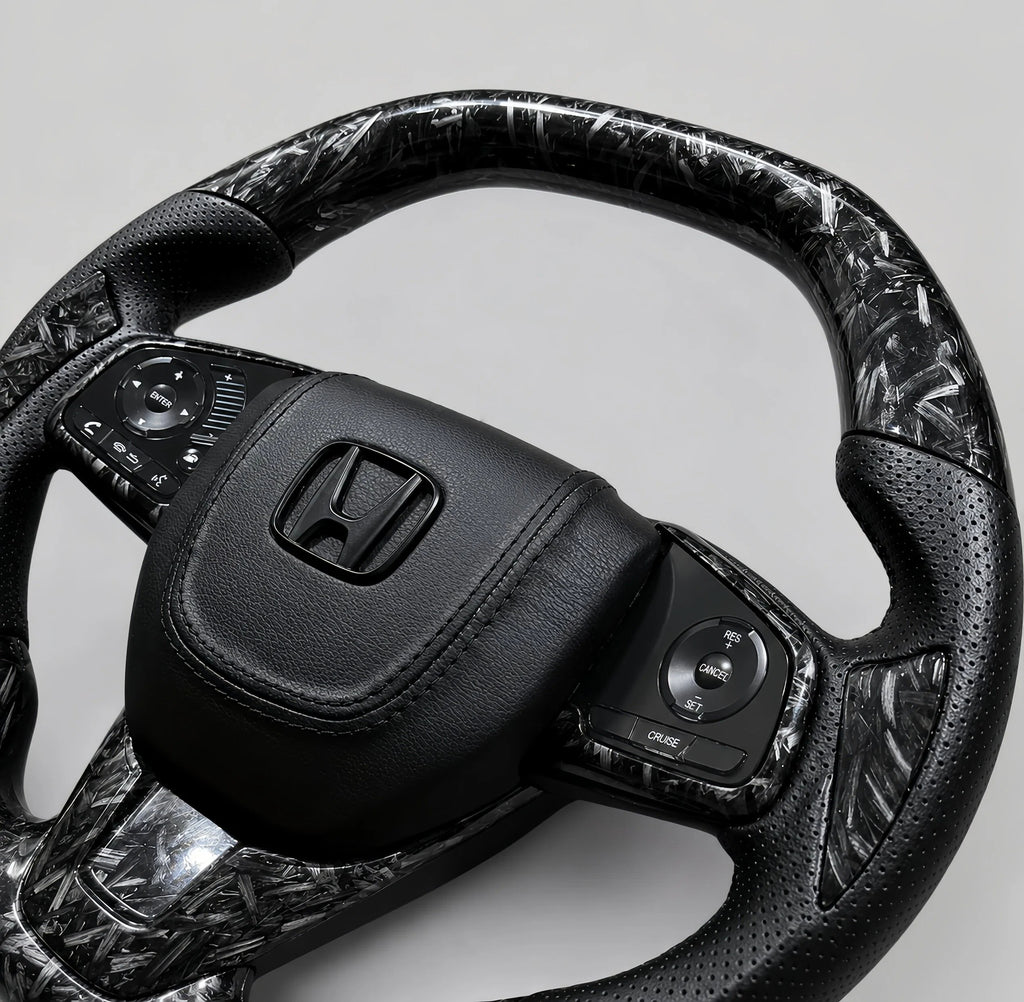 Forged Carbon Fiber Steering Wheel Fits Honda Civic 10th Gen 2016-2021