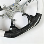 Real Carbon Fiber Custom Steering Wheel White For 2013-2017 Honda Accord 9th